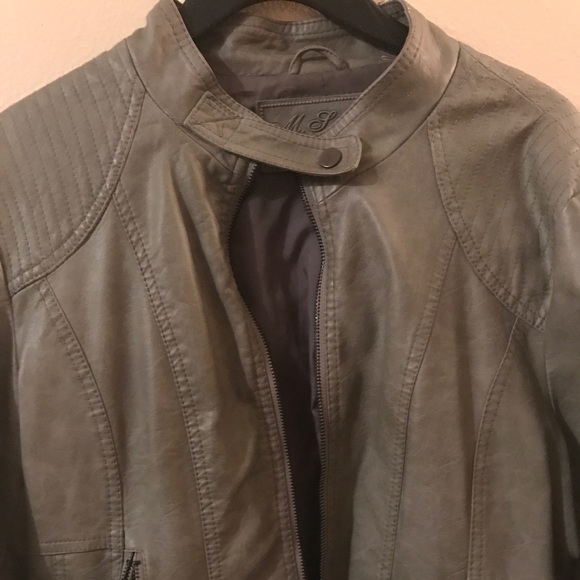 Max Studios Leather Jacket by MSSP. - Picture 2 of 8